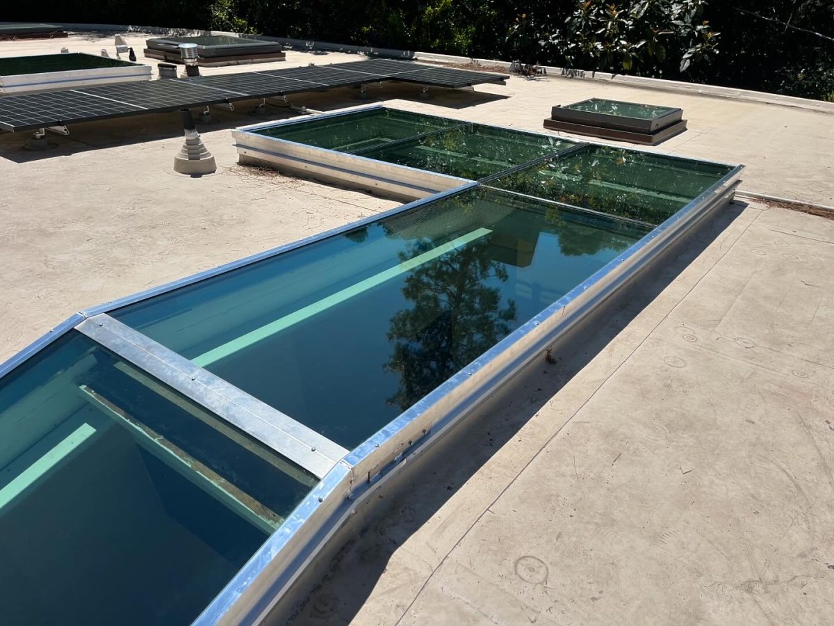 Flat Glass Skylight Large Format Hillside Property Bel Air