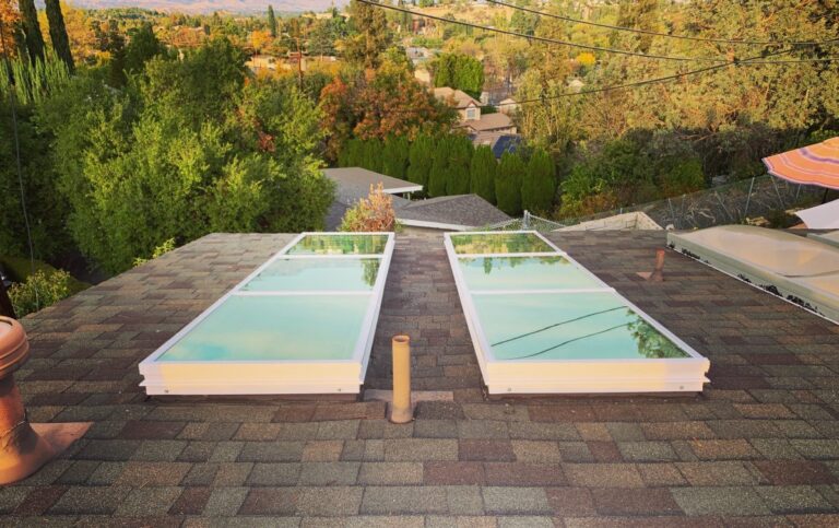Flat Glass Skylights Hillside Property Two Units Altadena