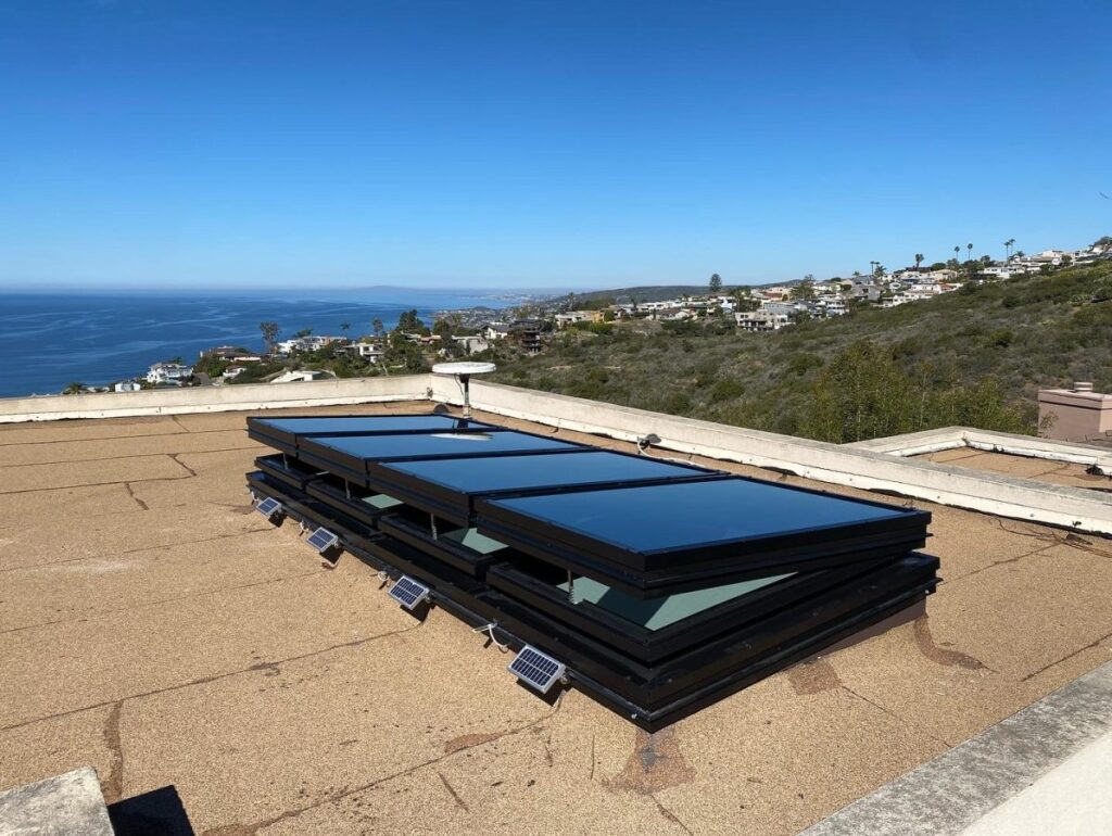 Flat Glass Skylights Malibu Coastal Ocean View Four Units
