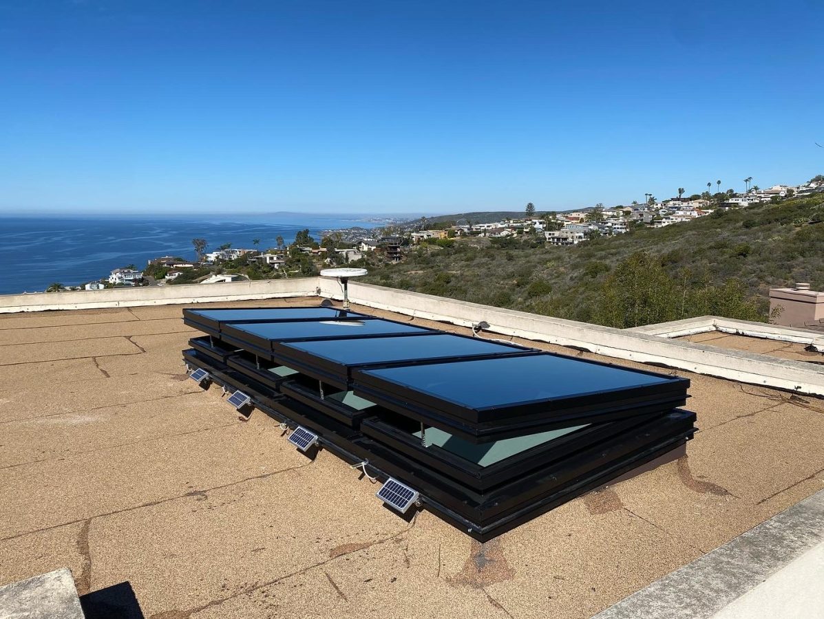 Flat Glass Skylights Malibu Coastal Ocean View Four Units