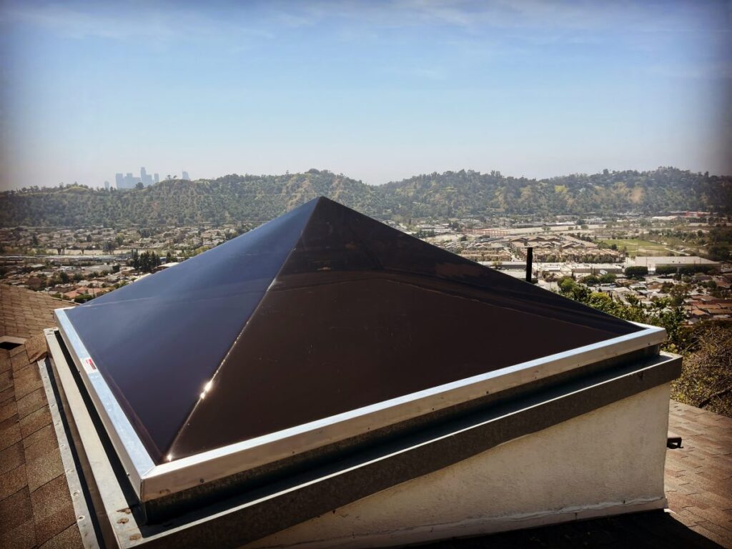 Pyramid Skylight Hillside Property City View Silver Lake