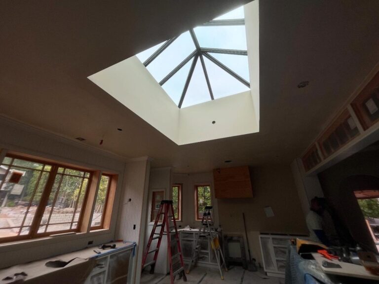 Pyramid Skylight Kitchen Renovation Natural Light Los Feliz