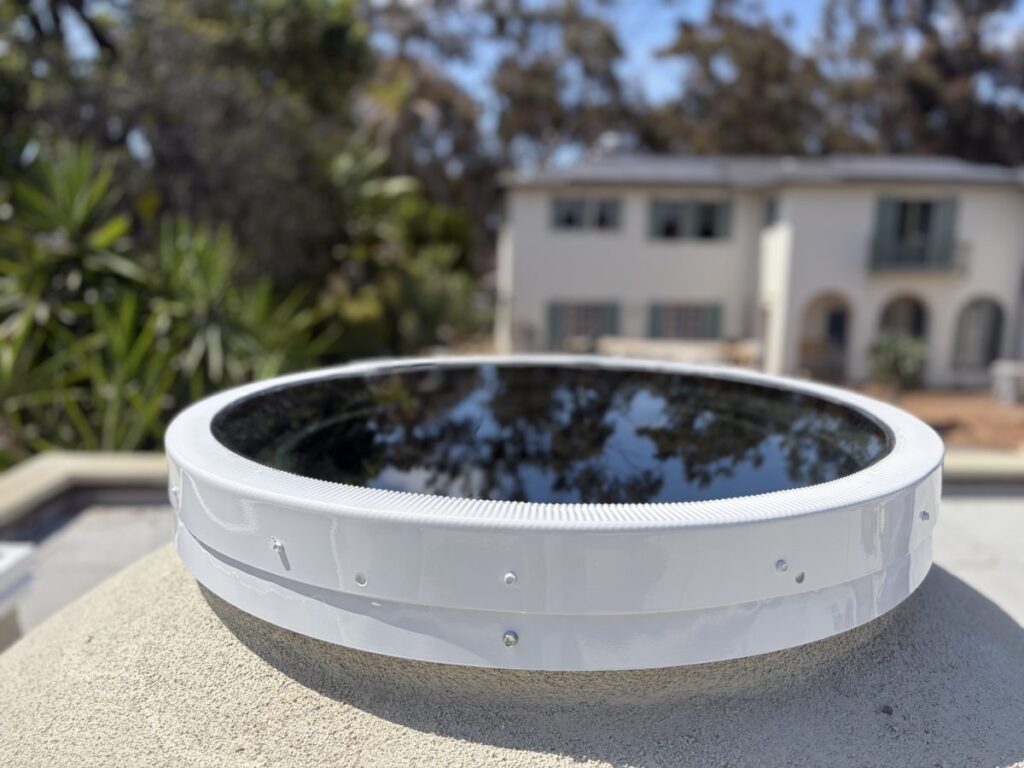 Round Curb Mount Glass Skylight Residential Los Angeles