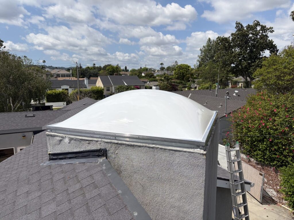 Skylight Dome Curb Mount Flat Roof Residential Los Angeles
