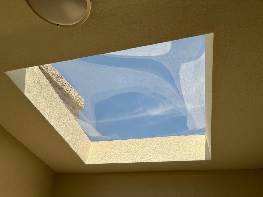 Skylight Interior Light Beam Plaster Wall Sherman Oaks