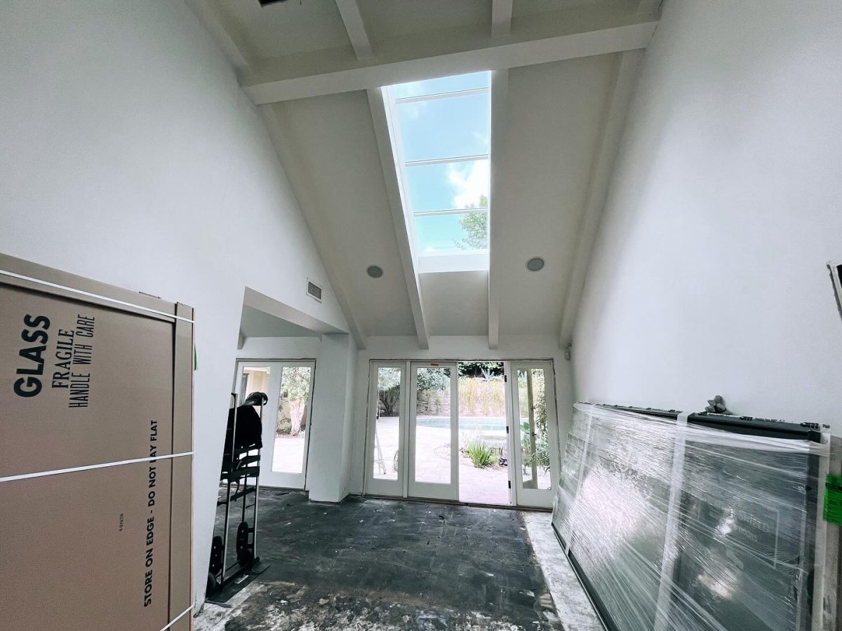 Velux Skylight Interior Renovation Vaulted Ceiling Sherman Oaks