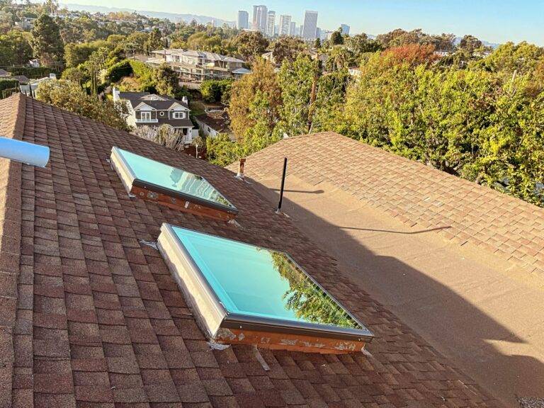 Velux Skylights Composition Shingle City View Los Feliz